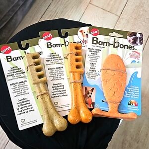 3 SPOT BAM-BONES CHEW TOY FOR DOGS